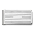 Silver-tone Lined Money Clip with Engraving Area