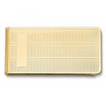 Gold-tone Textured Pattern Money Clip with Engraving Area