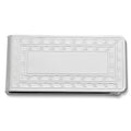 Silver-tone Money Clip with Engraving Area