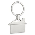 Nickel-plated Enameled House Key Chain