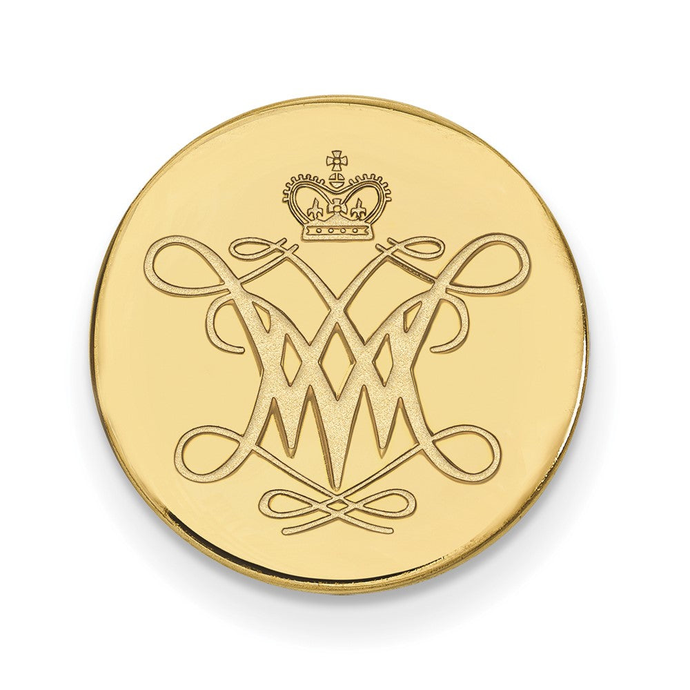 Sterling Silver Gold-plated LogoArt College of William and Mary Lapel Pin