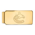 10k Gold NHL LogoArt Vancouver Canucks Money Clip