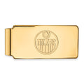 10k Gold NHL LogoArt Edmonton Oilers Money Clip