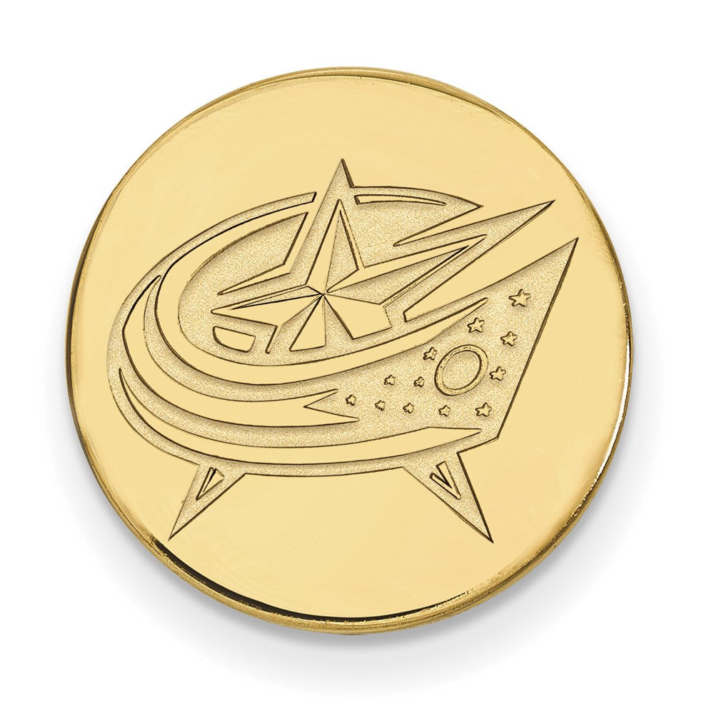 14k Gold NHL LogoArt Columbus Blue Jackets Lapel Pin