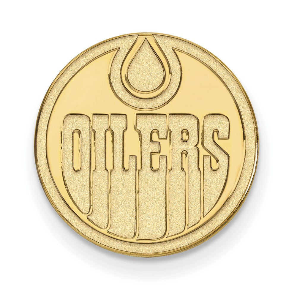 14k Gold NHL LogoArt Edmonton Oilers Lapel Pin