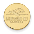Sterling Silver Gold-plated LogoArt Longwood University Lancers Lapel Pin