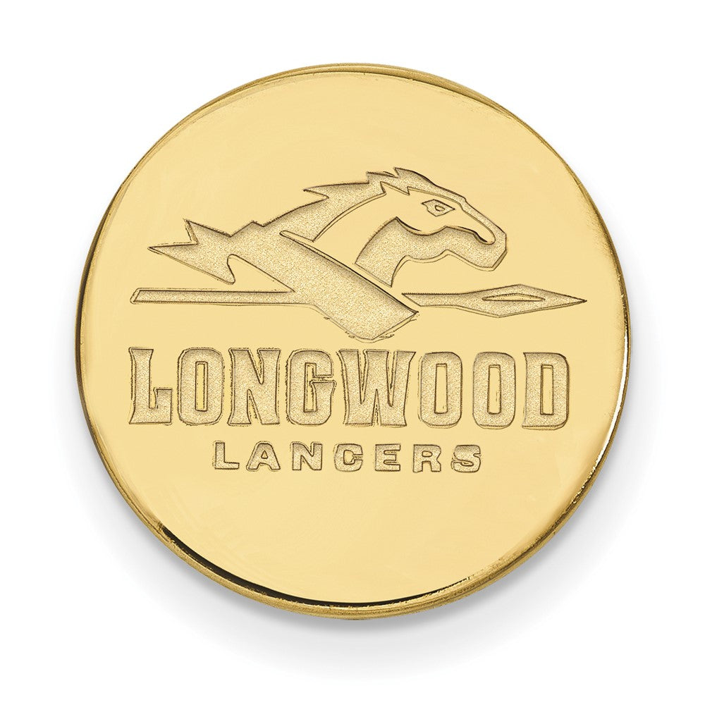 Sterling Silver Gold-plated LogoArt Longwood University Lancers Lapel Pin