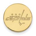 Sterling Silver Gold-plated NHL LogoArt Washington Capitals Lapel Pin