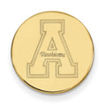 Sterling Silver Gold-plated LogoArt Appalachian State University Lapel Pin
