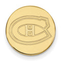 Sterling Silver Gold-plated NHL LogoArt Montreal Canadiens Lapel Pin