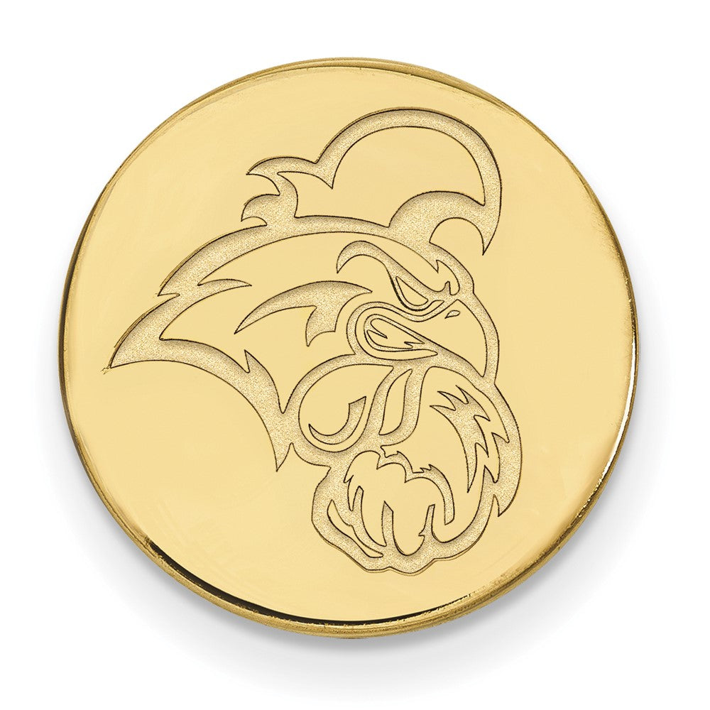 Sterling Silver Gold-plated LogoArt Coastal Carolina University Chanticleer Lapel Pin