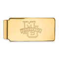 10k Gold LogoArt Marquette University Money Clip