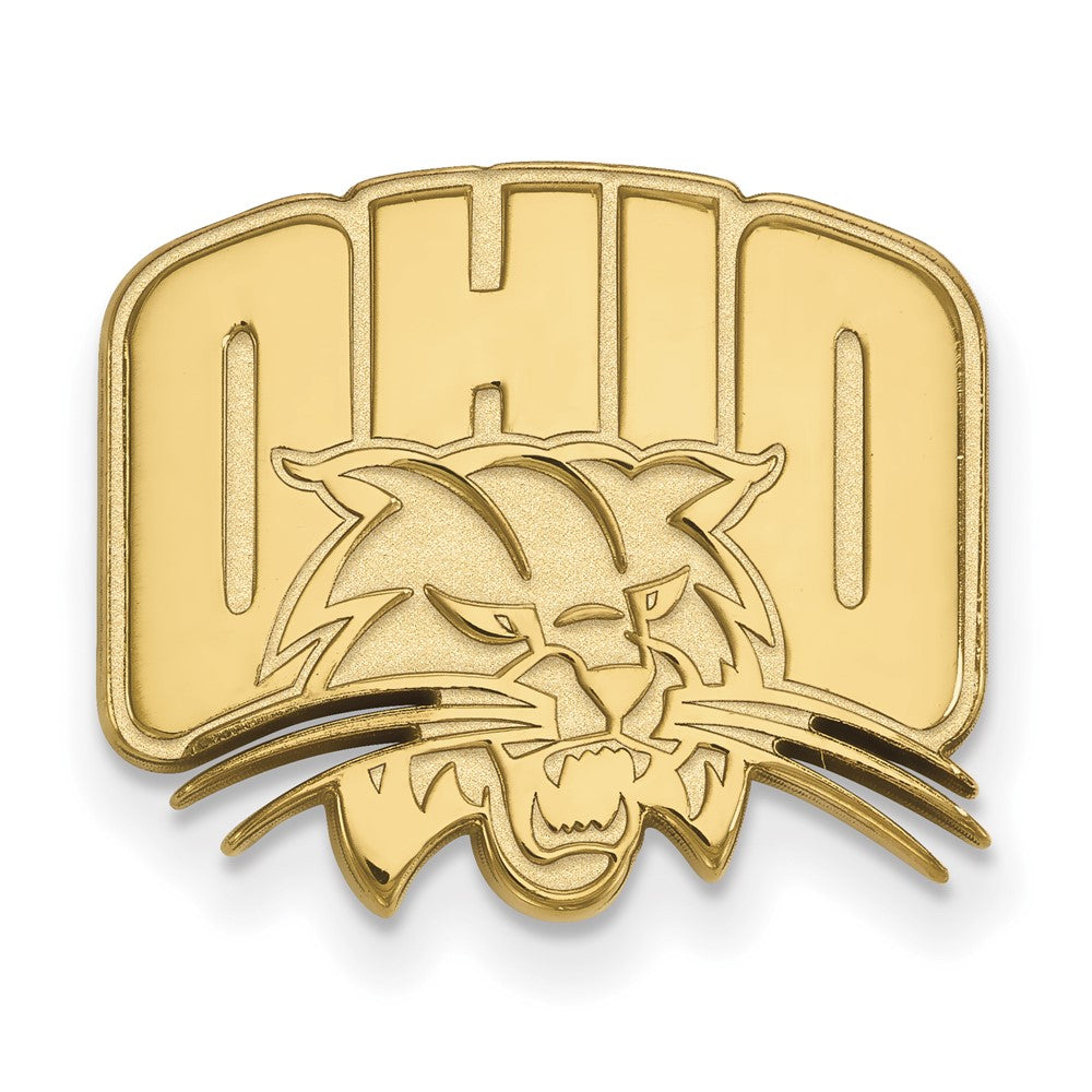 Sterling Silver Gold-plated LogoArt Ohio University Lapel Pin