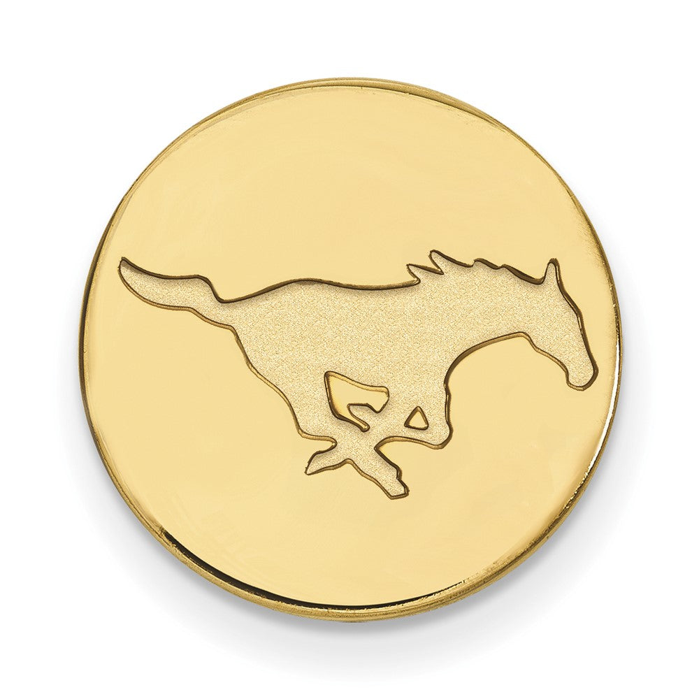 Sterling Silver Gold-plated LogoArt Southern Methodist University Mustang Lapel Pin