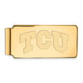 10k Gold LogoArt Texas Christian University T-C-U Money Clip