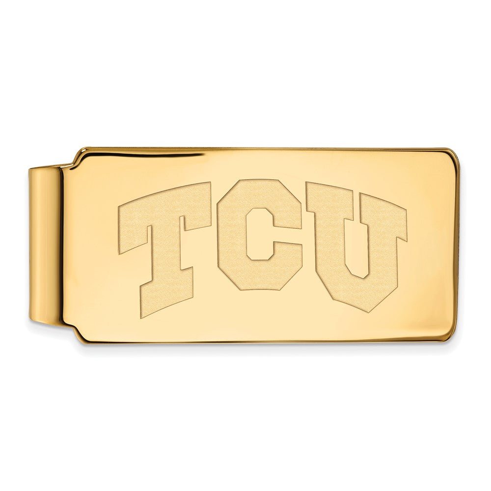 10k Gold LogoArt Texas Christian University T-C-U Money Clip