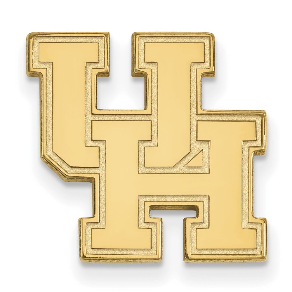 Sterling Silver Gold-plated LogoArt University of Houston U-H Lapel Pin