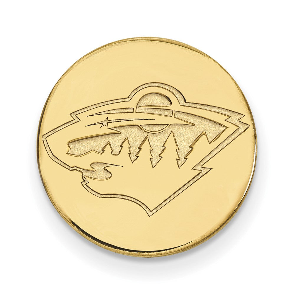 14k Gold NHL LogoArt Minnesota Wild Lapel Pin