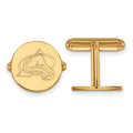 Sterling Silver Gold-plated NHL LogoArt Colorado Avalanche Cuff Links