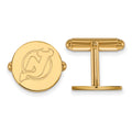 14k Gold NHL LogoArt New Jersey Devils Cuff Links