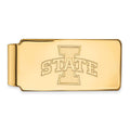 Sterling Silver Gold-plated LogoArt Iowa State University Money Clip