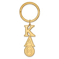 Sterling Silver Gold-plated LogoArt Kappa Alpha Theta Sorority Greek Letters Key Ring
