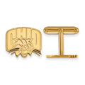 Sterling Silver Gold-plated LogoArt Ohio University Cuff Links