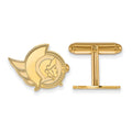 Sterling Silver Gold-plated NHL LogoArt Ottawa Senators Cuff Links