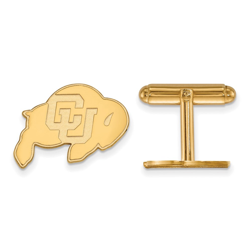 14k Gold LogoArt University of Colorado Buffalo Cuff Links