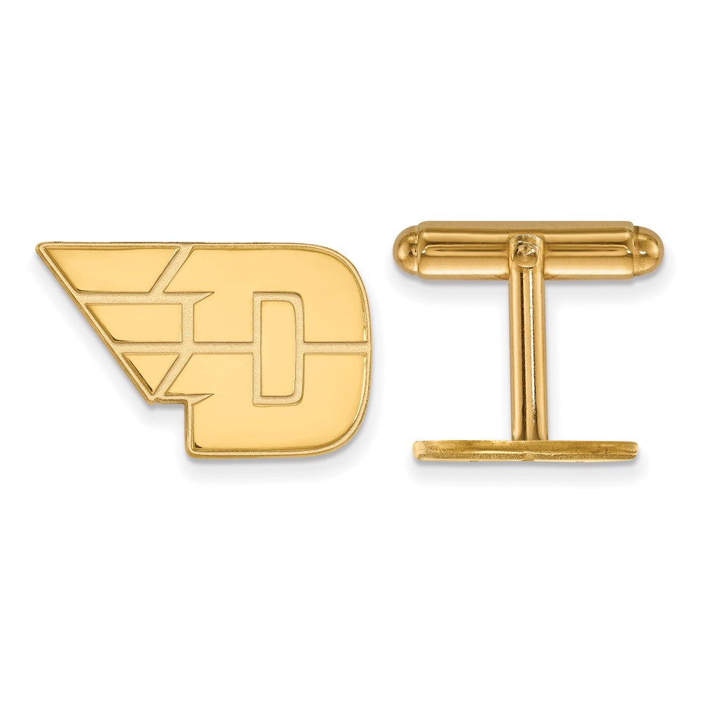 Sterling Silver Gold-plated LogoArt University of Dayton Cuff Links