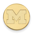14k Gold LogoArt University of Michigan Letter M Lapel Pin