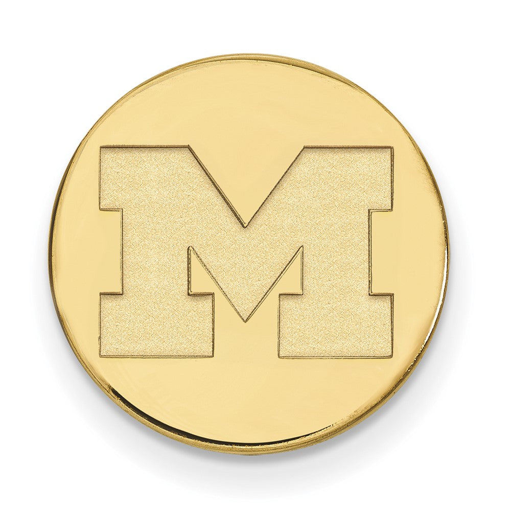 14k Gold LogoArt University of Michigan Letter M Lapel Pin