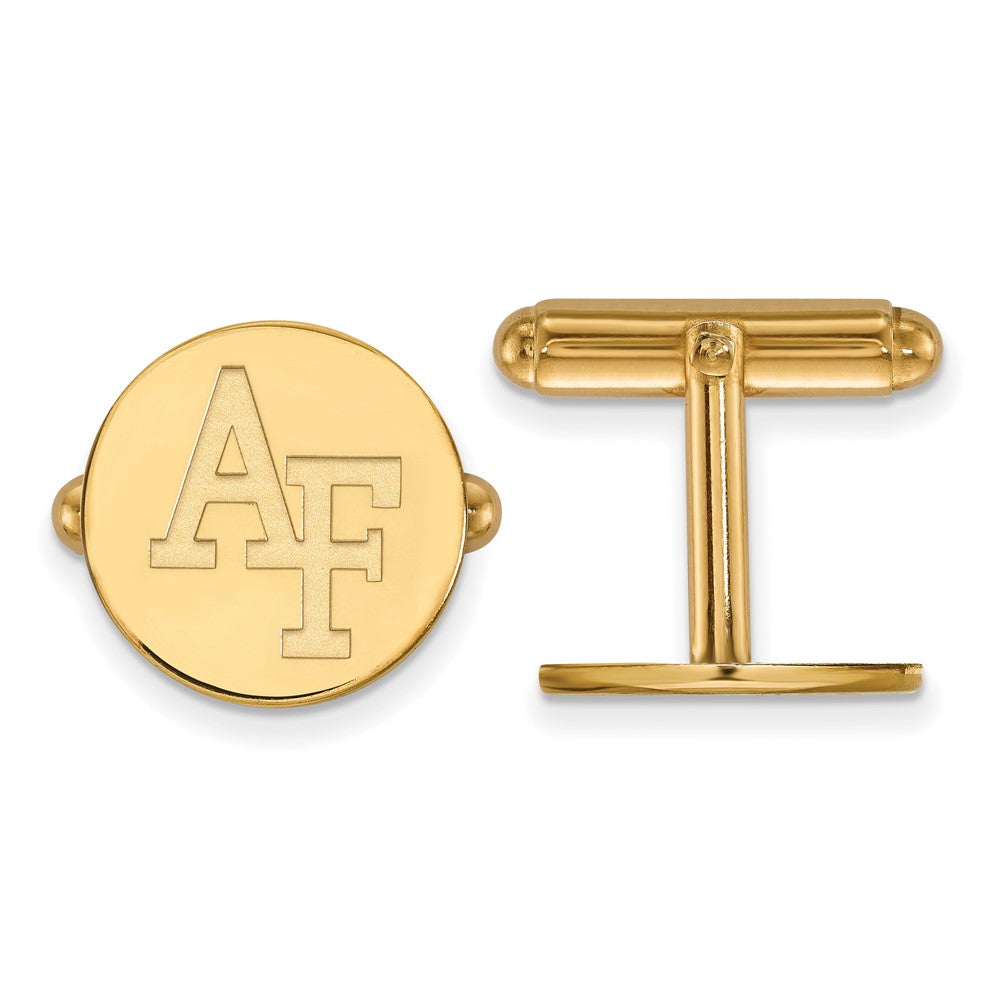 14k Gold LogoArt United States Air Force Academy A-F Cuff Links