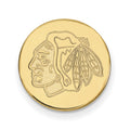 Sterling Silver Gold-plated NHL LogoArt Chicago Blackhawks Lapel Pin