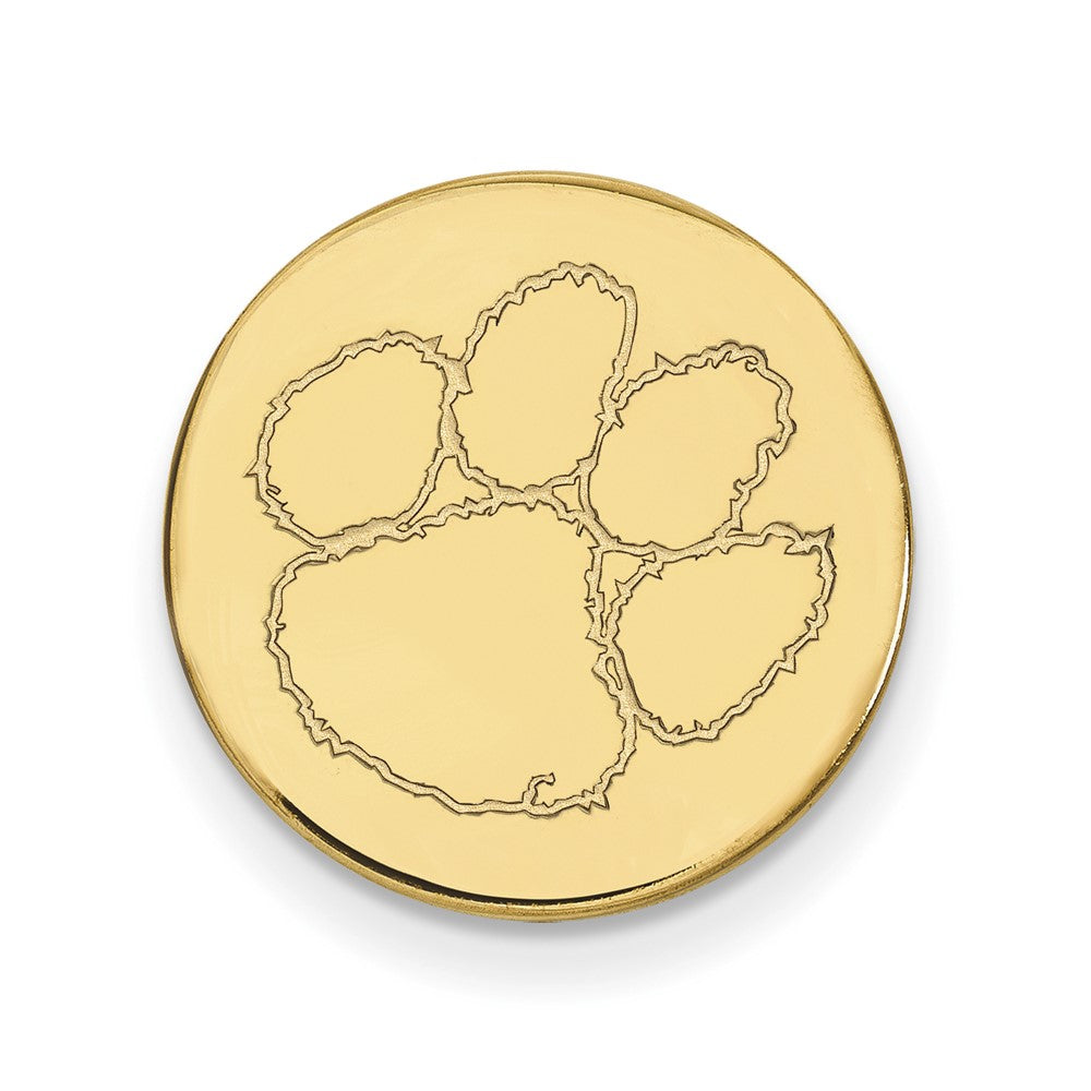 14k Gold LogoArt Clemson University Tiger Paw Lapel Pin