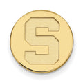 14k Gold LogoArt Michigan State University Letter S Lapel Pin