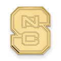 Sterling Silver Gold-plated LogoArt North Carolina State University N-C-S Lapel Pin
