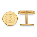 Sterling Silver Gold-plated LogoArt University of North Carolina N-C Cuff Links