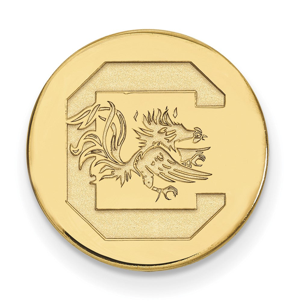 Sterling Silver Gold-plated LogoArt University of South Carolina Lapel Pin