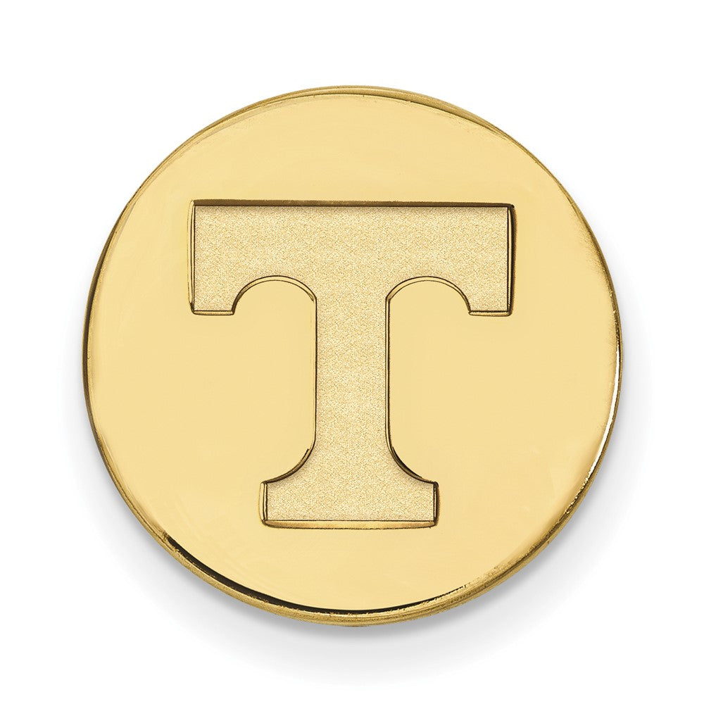 Sterling Silver Gold-plated LogoArt University of Tennessee Letter T Lapel Pin