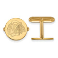 14k Gold NHL LogoArt Chicago Blackhawks Cuff Links