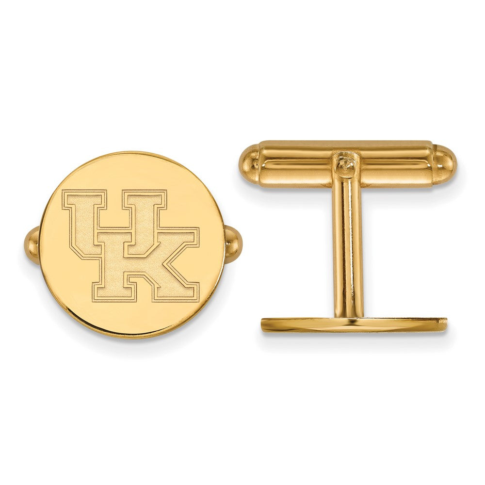 14k Gold LogoArt University of Kentucky U-K Cuff Links