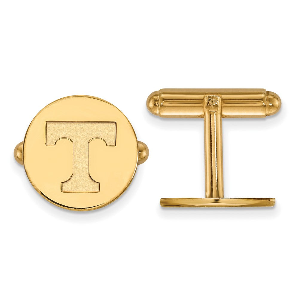 14k Gold LogoArt University of Tennessee Letter T Cuff Links