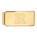 10k Gold LogoArt Rutgers University Letter R Money Clip