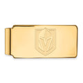 Sterling Silver Gold-plated NHL LogoArt NHL Vegas Golden Knights Money Clip