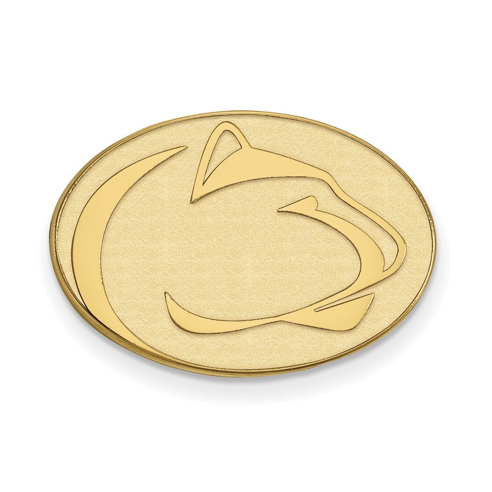 Sterling Silver Gold-plated LogoArt Penn State University Lion Lapel Pin