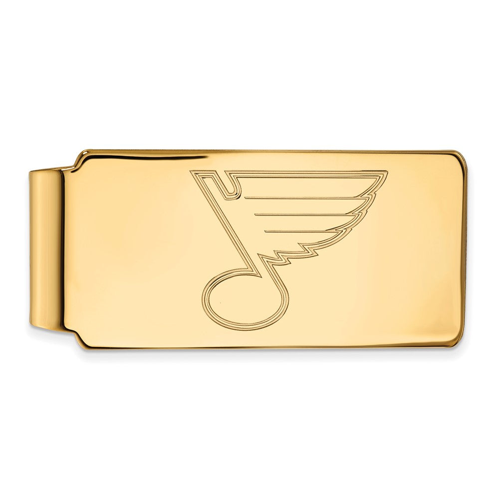10k Gold NHL LogoArt St. Louis Blues Money Clip