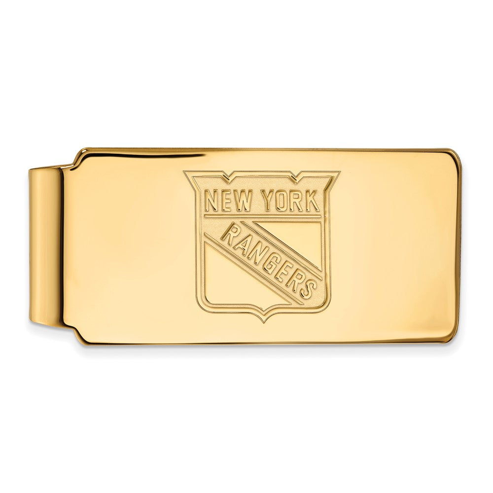 10k Gold NHL LogoArt New York Rangers Money Clip