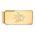 10k Gold NHL LogoArt San Jose Sharks Money Clip