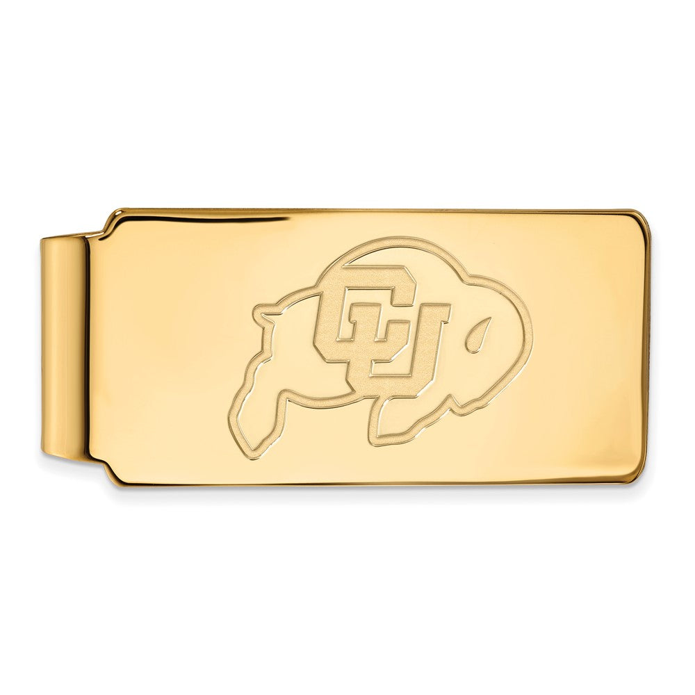 10k Gold LogoArt University of Colorado Buffalo Money Clip